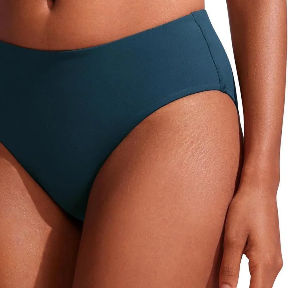 Women's Bikini Bottoms Mid Rise Full Coverage Swimsuit Swim Briefs